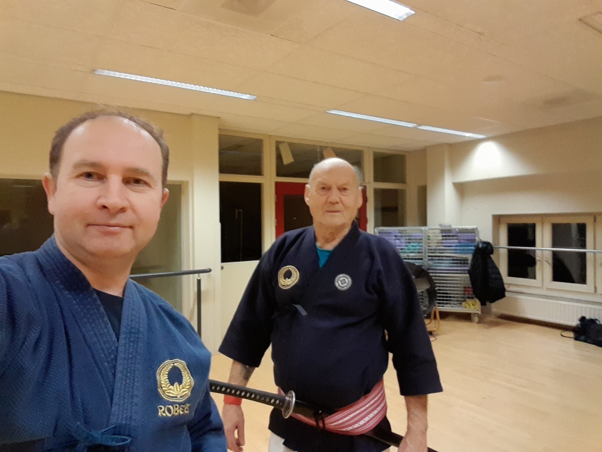 sensei Irek & sensei Robert - end of training